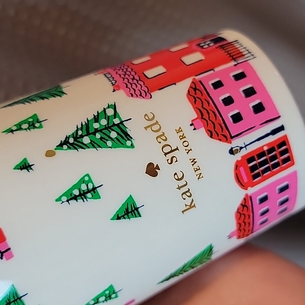 NWOT Kate Spade New York 16 Ounce Holiday Insulated Thermal Holiday Travel Mug - Picture 5 of 7